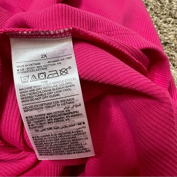 Fitted Sleeveless Rib-Knit Mini Dress size 2X - Picture 7 of 11